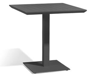 Diphano Hliníkový bistro stůl Metris, Diphano, čtvercový 72x72x74 cm, hliník barva šedočerná (lava), deska hliník barva šedočerná (lava)