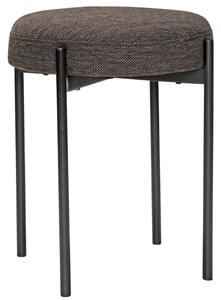 Černá čalouněná stolička Hübsch Silo 45 cm