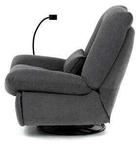 Polohovací křeslo šedé, elektrické TV-7089 GREY2