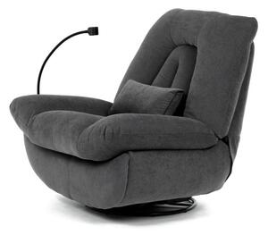 Polohovací křeslo šedé, elektrické TV-7089 GREY2