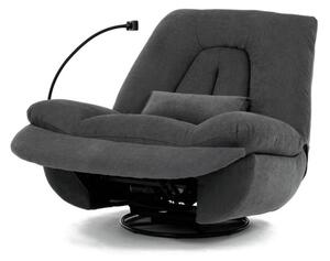 Polohovací křeslo šedé, elektrické TV-7089 GREY2