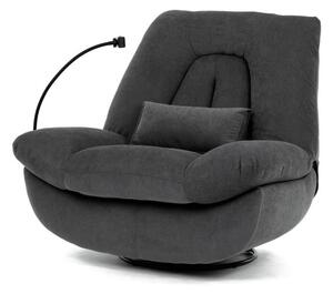 Polohovací křeslo šedé, elektrické TV-7089 GREY2