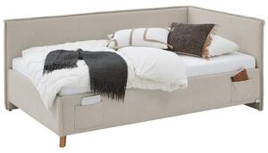 Béžová čalouněná postel Meise Möbel Fun II. 90 x 200 cm