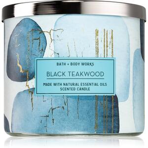 Bath & Body Works Black Teakwood vonná svíčka I. 411 g
