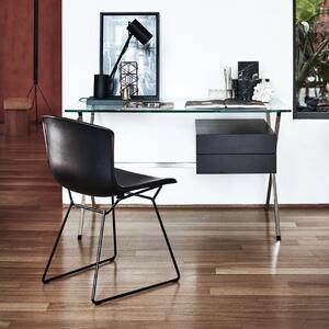 Výprodej Knoll designové jídelní židle Bertoia Plastic Side Chair (sedák bilý plast/ podnož ocel lak. bílé)
