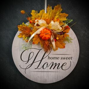 Podzimní dekorace na dveře (Věnec na dveře )