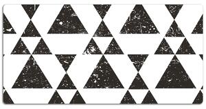 Ochranná podložka na stůl Černé a bílé trojúhelníky