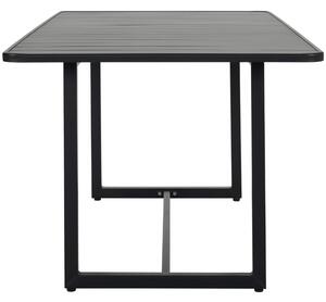 House Doctor Černý kovový zahradní stůl Helo 200 x 90 cm