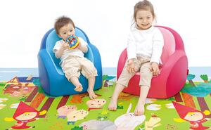 Dwinguler Kids Sofa - Dětské křeslo růžové