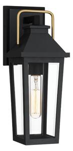 Quoizel QZ-BUCKLEY-S-MBK - Venk. nástěnné svítidlo S BUCKLEY 1xE27/40W/230V IP44