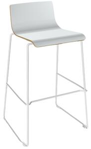 Narbutas Bílá barová židle MOON Wood 73 cm