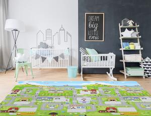 Dwinguler dětský koberec Multi Mat - Město - 185 x 125 cm, barevný