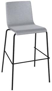 Narbutas Šedá čalouněná barová židle MOON 77 cm