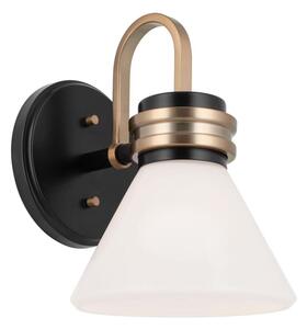Kichler KL-FARUM1-BK - LED Koupelnová lampa FARUM 1xG9/3W/230V černá/mosaz