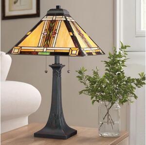 Quoizel QZ-NAVAJO-TL-VB - Stolní lampa Tiffany NAVAJO 2xE27/60W/230V