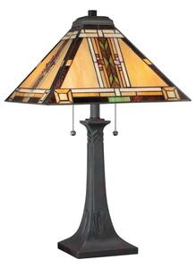 Quoizel QZ-NAVAJO-TL-VB - Stolní lampa Tiffany NAVAJO 2xE27/60W/230V