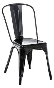 Kovová židle Ben - Černá