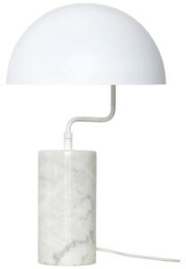 Bílá mramorová stolní lampa Hübsch Poise