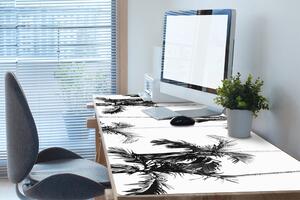 Pracovní podložka na stůl Black and white palm