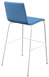 Narbutas Modrá čalouněná barová židle MOON 77 cm