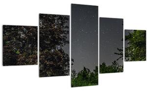 Obraz noční oblohy (125x70 cm)