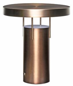 Mosazná kovová nabíjecí stolní LED lampa Hübsch BringMe