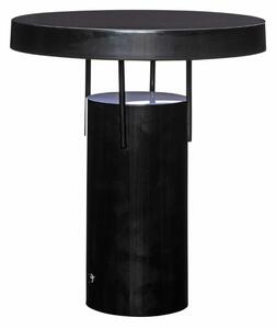 Černá kovová nabíjecí stolní LED lampa Hübsch BringMe