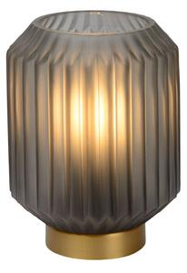 LUCIDE 45595/01/51 SUENO Lampička E14 1x40W saténová šedá, matná zlatá/mosaz