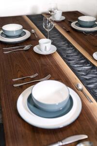 Designový jídelní stůl Royal z amerického ořechu a epoxidové pryskyřice