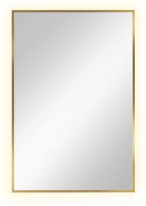 Baltica Design Tiny Border Straight zrcadlo 60x90 cm obdélníkový s osvětlením zlatá 5904107904696