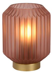 LUCIDE 45595/01/66 SUENO Lampička E14 1x40W růžová, matná zlatá/mosaz