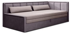 Růžová žinylková rozkládací/s úložným prostorem pohovka 214 cm Fulgeo – ELTAP