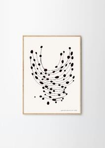 The Poster Club Plakát Dancing Dots by Leise Dich Abrahamsen A4 (21x27cm)