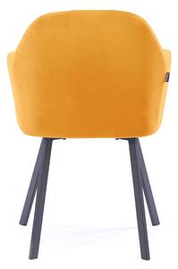 FLHF Židle Trento hořčicová žlutá, sada 2 ks