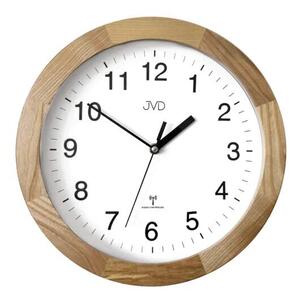 JVD Dřevěné rádiem řízené nástěnné hodiny JVD NR19019.1 ( )