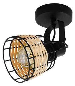 Eglo Vintage 43324 ANWICK 1 Bodové svítidlo E27 1x40W černá, přírodní
