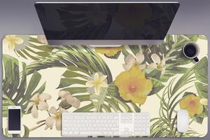 Pracovní podložka s obrázkem Tropické písmena a květy