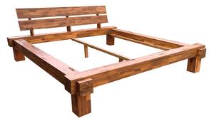 Sob nabytek | Dřevěná postel z masivu Leyla akácie 140x200 STM-345726