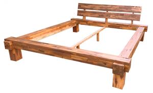 Dřevěná postel z masivu Leyla akácie 140x200
