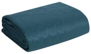 Přehoz na sedačku - pohovku - postel BONITA tmavě tyrkysová 200x220 cm Mybesthome