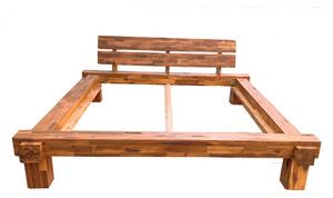 Dřevěná postel z masivu Leyla akácie 200x200