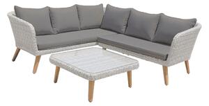 TERASOVÁ SEDACÍ SOUPRAVA dřevo, kov, plast, sklo Gardenson - Online Only zahradní nábytek, Online Only