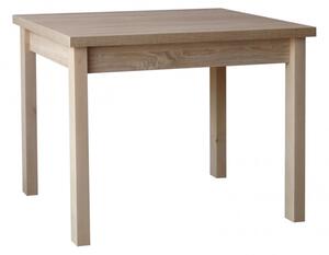 Stůl do jídelny 100 x 60 cm Odise Deska stolu dub lancelot nohy stolu bilé
