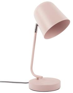 Time for home Růžová kovová stolní lampa Enio