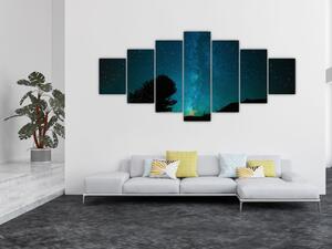 Obraz noční oblohy s hvězdami (210x100 cm)