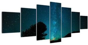Obraz noční oblohy s hvězdami (210x100 cm)