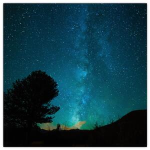 Obraz noční oblohy s hvězdami (30x30 cm)