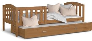 Dětská postel KUBA P2 + matrace + rošt ZDARMA, masiv, 190x80, olše