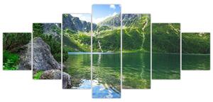 Obraz jezera v Tatrách (210x100 cm)
