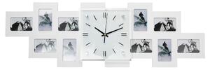 HODINY S FOTOGRAFIEMI bílá 80/26/4,8 cm Ambia Home - Nástěnné hodiny